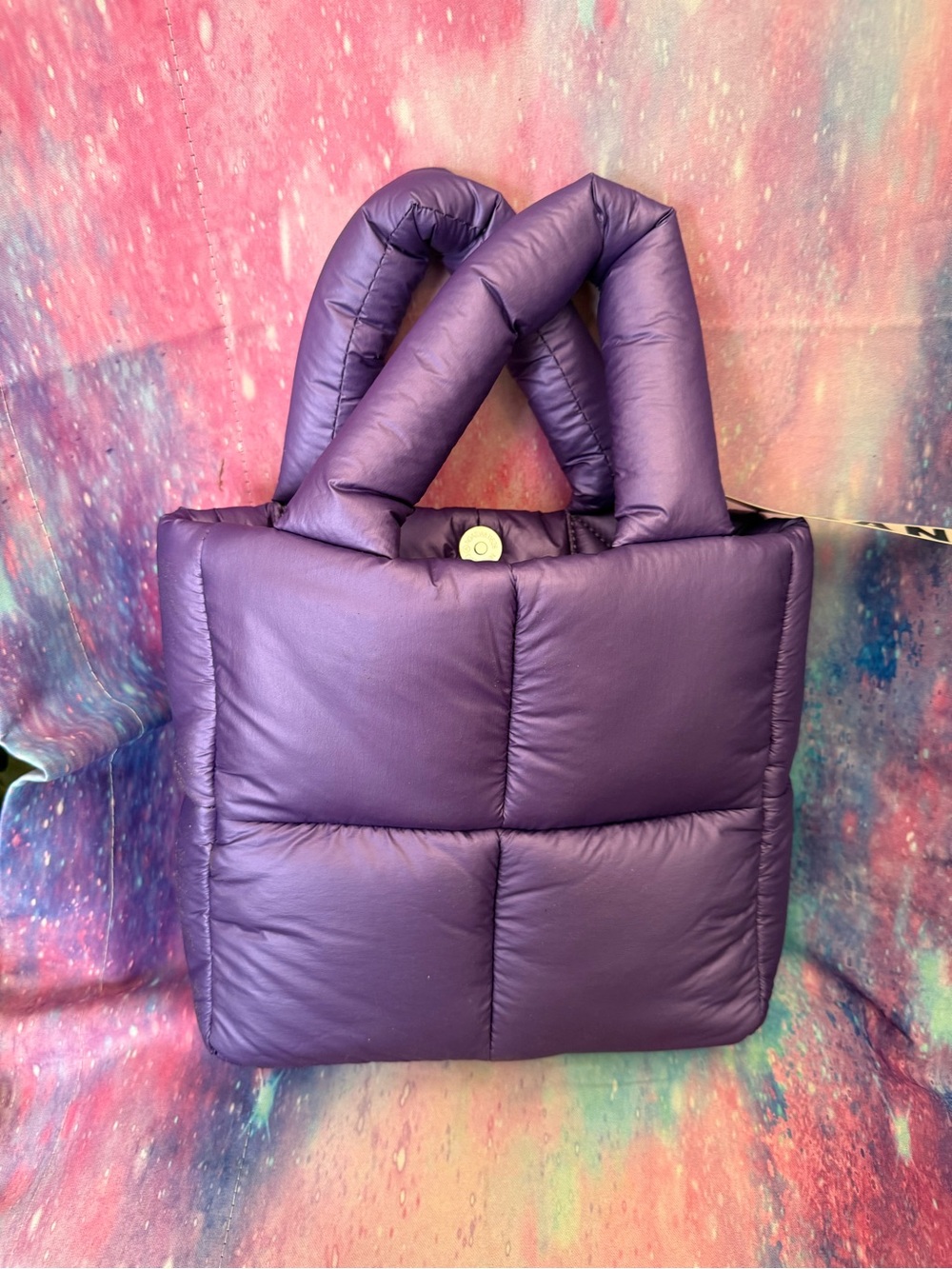Urban Decay Puffy Quilted Tote in Deep Purple
